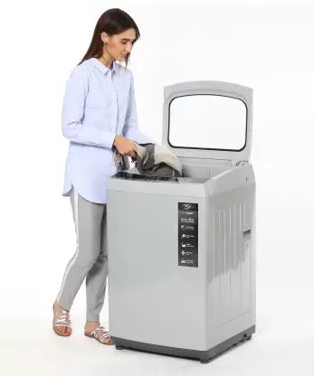 MarQ by Flipkart 8.5 kg with Turbo Wash Fully Automatic Top Load Washing Machine Grey  (MQTLDG85)(OPEN BOX) MarQ by Flipkart 8.5 kg with Turbo Wash Fully Automatic Top Load Washing Machine Grey  (MQTLDG85)(OPEN BOX)